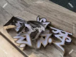 LED Sign Board 3D Acrylic Top Letter 3D SS High Letter BD