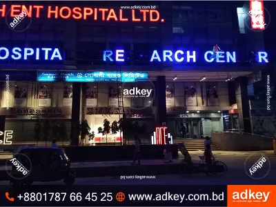 LED Signage and Acrylic Top Letter for Hospital