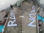 LED sign board 3D SS acrylic letter advertising near me