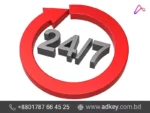 3D Acrylic Round Bell Sign with LED Light in Dhaka BD