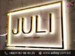 Back-lit LED Sign BD With SS Letter Make By adkey Ltd