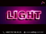 Best LED Neon Light Make By adkey Limited in Dhaka BD