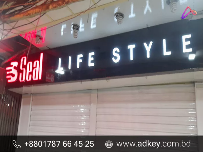 Best LED Signage Make By adkey Company Limited in BD