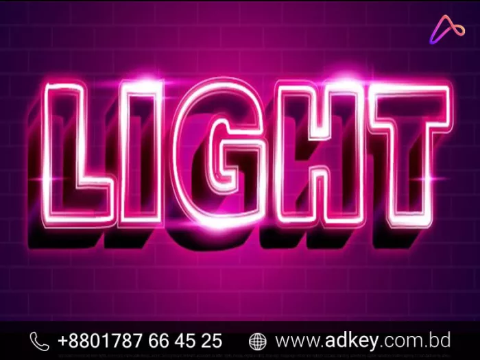 LED Neon Glow Light Make By adkey Limited in Dhaka BD