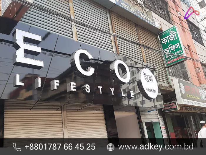 LED Sign Board Make By adkey Company Limited in BD