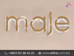 LED Sign With SS High Letter Make By adkey Ltd in BD