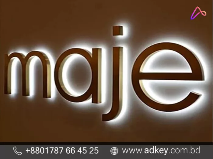 LED Sign With SS High Letter Make By adkey Ltd in BD