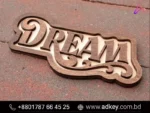 Name Plate is Made of Wood