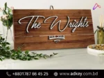 Wood Name Plate Design