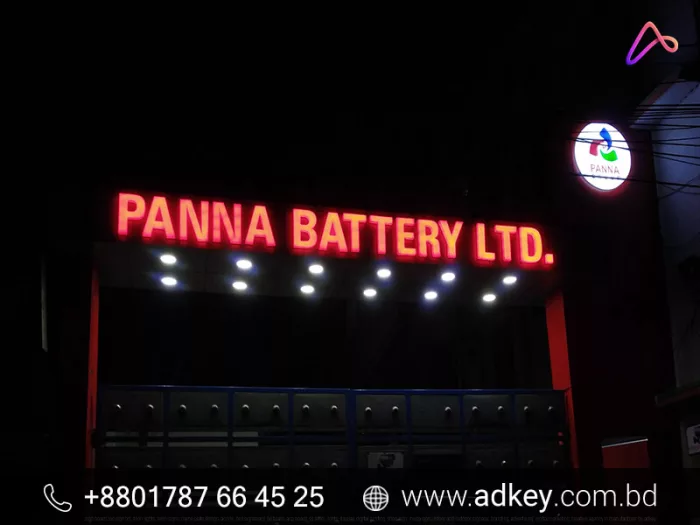 LED Sign Board Making with Acrylic Letter Advertising