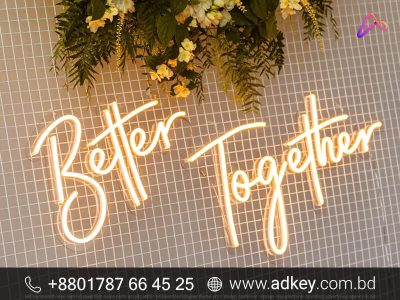 Neon Signs Font and Acrylic Sign Board