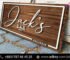 Wood Name Plate Design