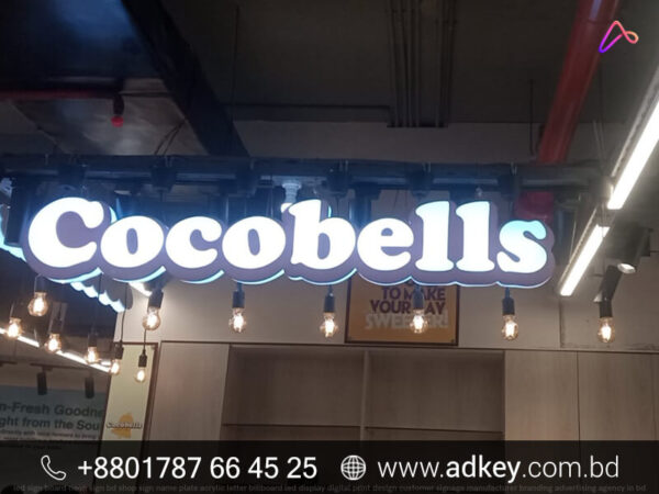 Acrylic Top High Letter LED Light Sign Board