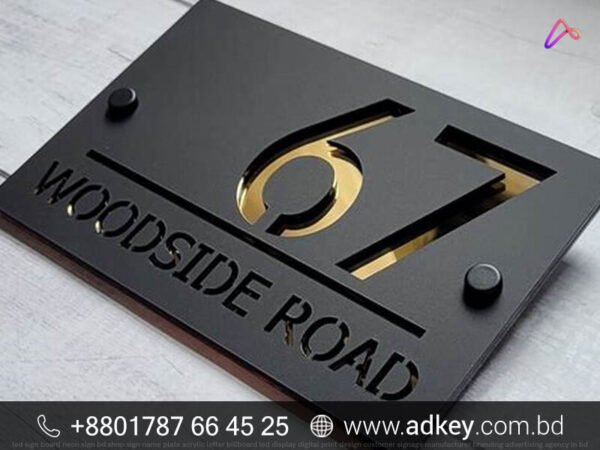 High Quality Name Plate Designs for Flat