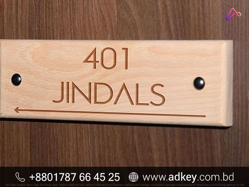 Quality Full Wooden Door Name Plate Manufacturer