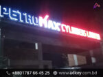 Acrylic SS High Letter LED Light MS Frame Sign