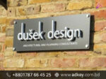 Backlight Office Front SS Name Plate Price