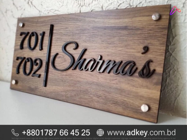 Best Custom SS Acrylic Name Plate Pricing