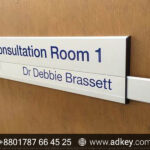 Custom Changeable Office Door Name Plate in BD