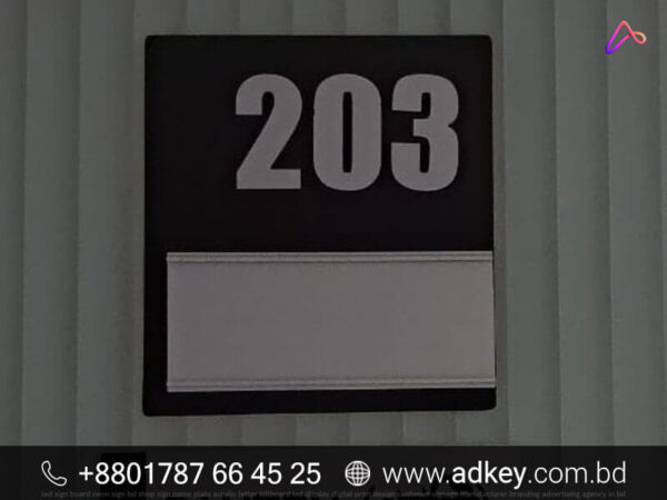 Changeable Office Door Name Plates Price