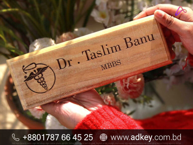 Custom Desk Best Name Plates for Doctors