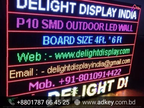 Diginal Led Signage Custom Custom Digital LED Sign Board Price in BD