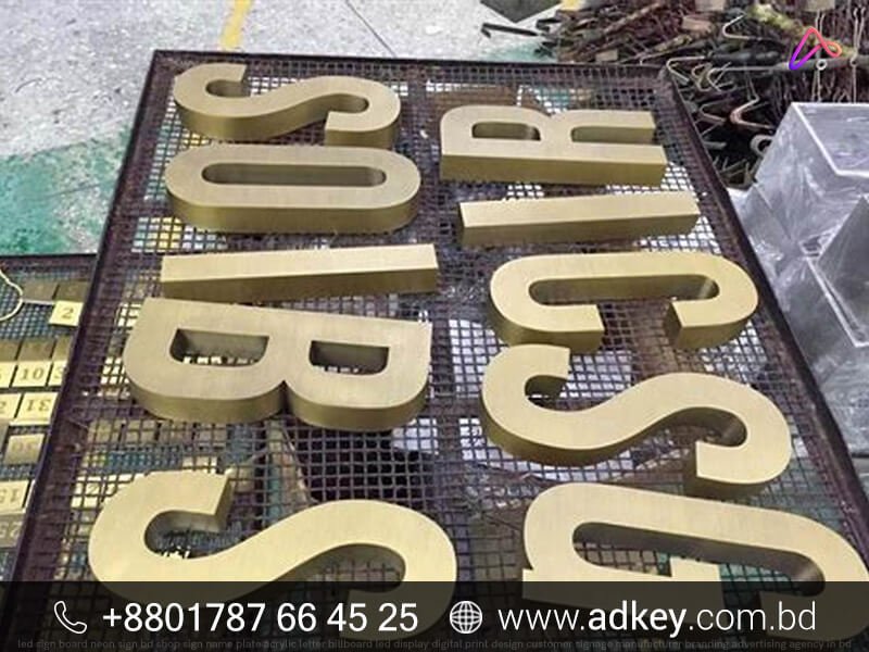 Aluminium Letters Sign