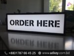 Custom LED Top light box sign board design