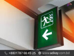 Fire Evacuation Name Plate Signage Manufacturer