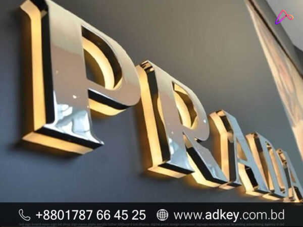 SS Acrylic 3D High Letter Sign Board Price