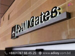 SS Custom Acrylic Top Letter Sign Board Price