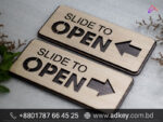 Wooden Name Plate Holder