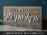 Custom Wooden Name Plates