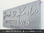 Custom Wooden Name Plates