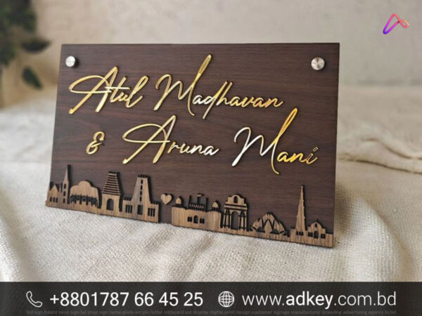 Wooden Name Plate Signs
