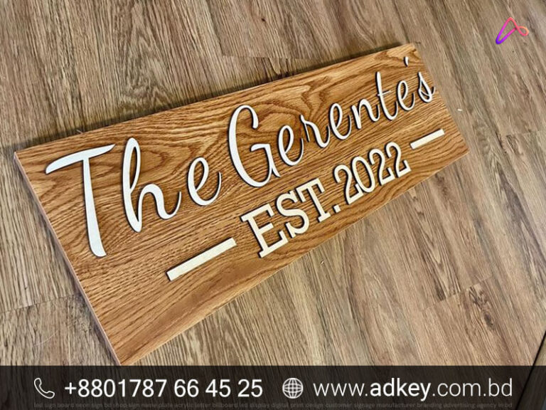 Wooden Name Plates for Kids