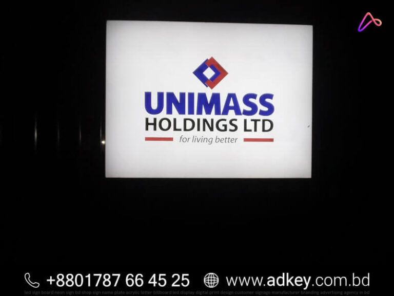 Acrylic LED Sign Board for Bangladesh