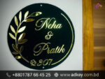 Name Plate in Mirror