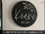 Name Plate in Mirror