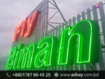 Neon Sign Board for Dhanmondi